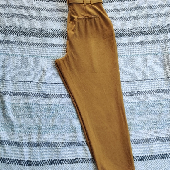 ZARA|| MUSTARD BELTED TROUSERS SIZE L - Picture 6 of 9